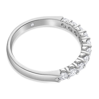 1 Carat Flawless Cut Claw Set 18ct White Gold Ring