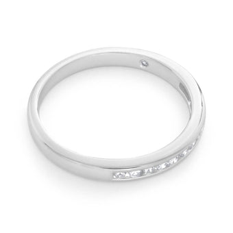 1/4 Carat Flawless Cut 18ct White Gold Diamond Ring With 13 Diamonds