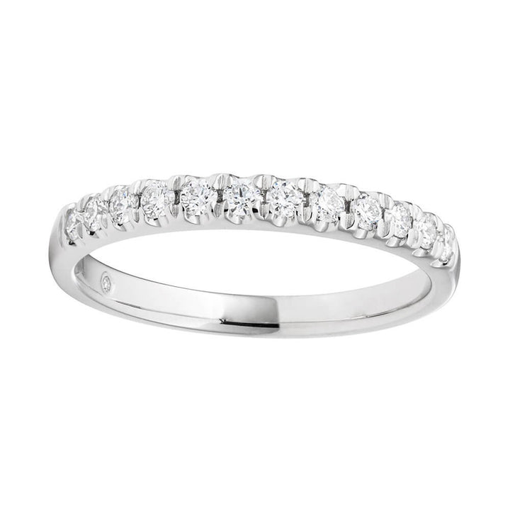Flawless Cut Platinum 1/4 Carat Diamond Eternity Band