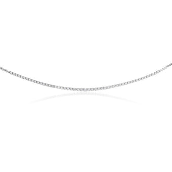 1/2 Carat Luminesce Lab Grown 45cm Diamond Tennis Necklace in Silver