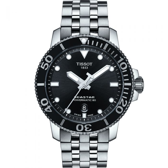 Tissot Seastar 1000 T1204071105100 Powermatic 80 Stainless Steel Mens Watch