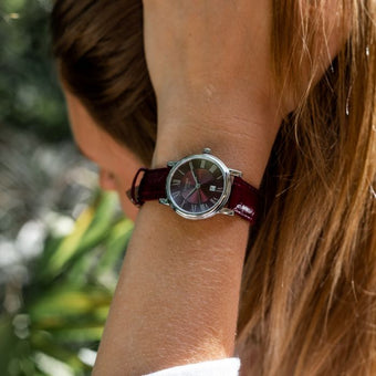 Tissot Carson Premium Lady T1222101637300 Burgunday Leather Womans Watch