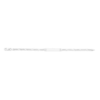 Sterling Silver Figaro 1:3 ID Bracelet in 19cm
