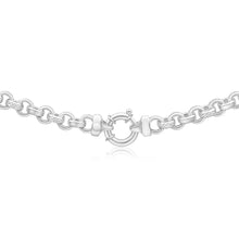 Load image into Gallery viewer, Sterling Silver Belcher Fancy Engraved Boltring 50cm Chain