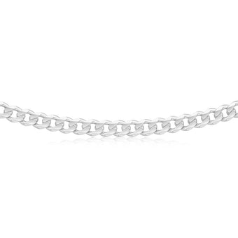 Sterling Silver Unisex Curb 60cm Chain