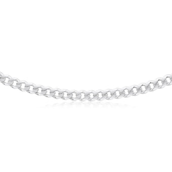 Sterling Silver 200 Gauge Diamond Cut 70cm Curb Chain