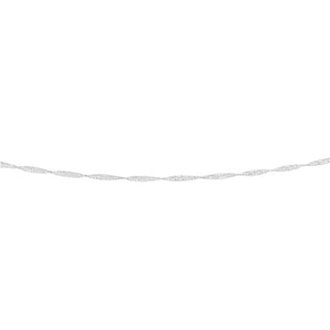 Sterling Silver Singapore 30 Gauge 45cm Chain