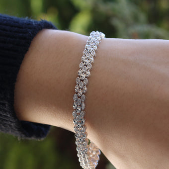 1/2 Carat Diamond 18.5cm Bracelet in Sterling Silver