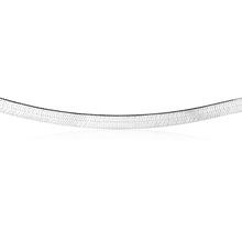 Load image into Gallery viewer, Sterling Silver 5mm Wide 46cm Flat Herringbone Necklet