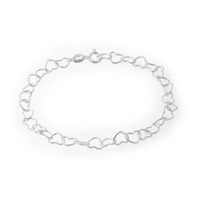 Load image into Gallery viewer, Sterling Silver Multi Heart Intertwined Bracelet