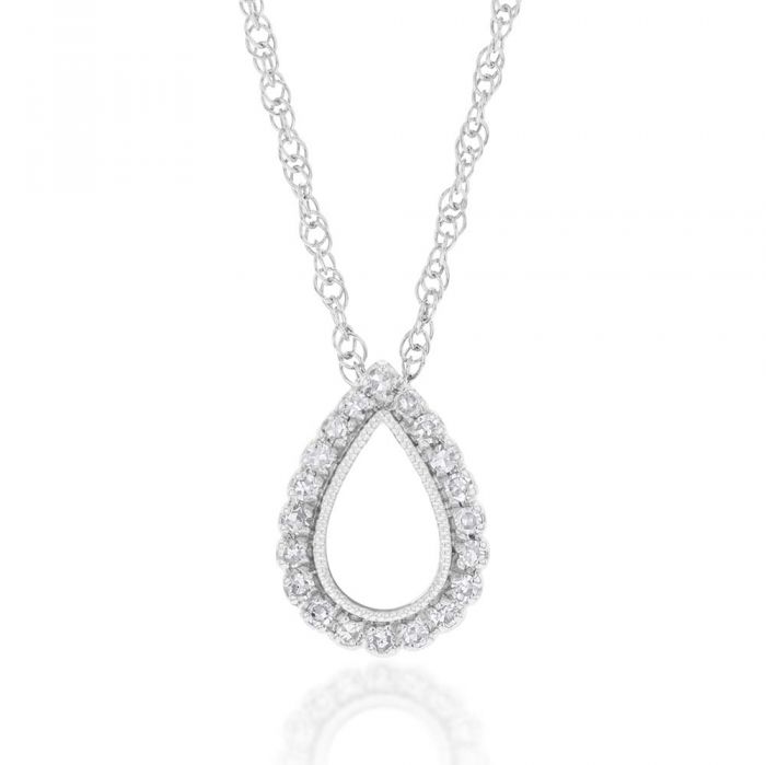Silver Luminesce Laboratory Grown Diamond Pendant