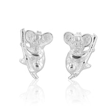 Load image into Gallery viewer, Sterling Silver Koala Stud Earrings