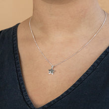 Load image into Gallery viewer, Sterling Silver Zirconia Star Pendant