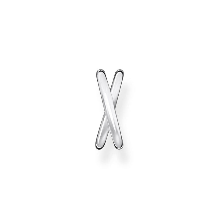 Sterling Silver Thomas Sabo Charm Club Single Cross Ear Cuff * 1 Earring Only*