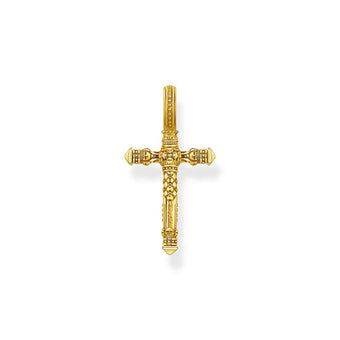 Thomas Sabo Sterling Silver Gold Plated Tudor Rose Cross