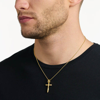Thomas Sabo Sterling Silver Gold Plated Tudor Rose Cross