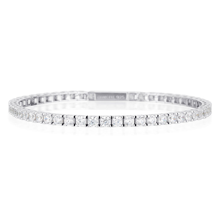 Georgini Sterling Silver Selena 3mm 19.5 cm Tennis Bracelet