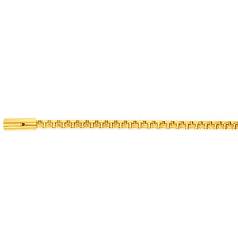 Stainless Steel Yellow Gold Plated Large Belcher 21cm Bracelet