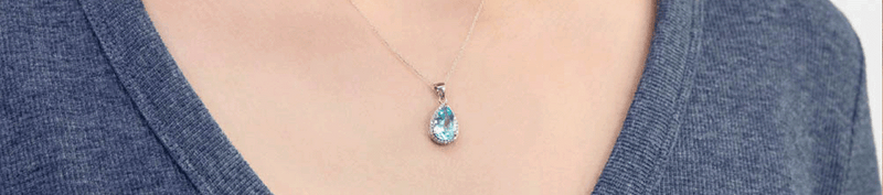 Blue Topaz Necklace