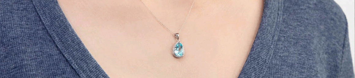 Blue Topaz Pendants
