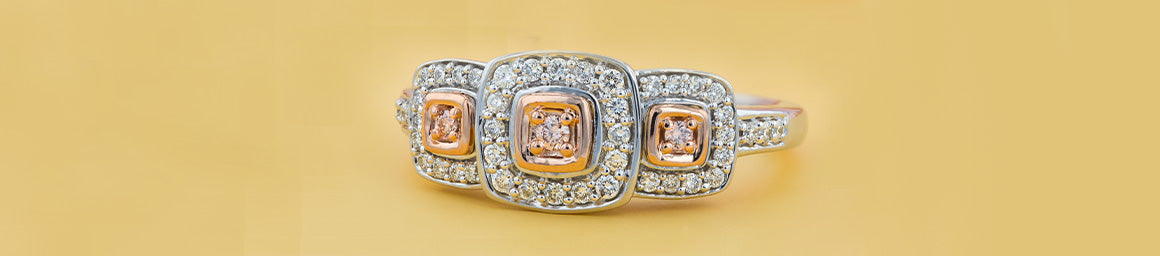 Coloured Diamond Rings