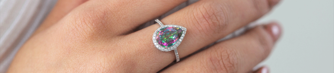 Mystic Topaz rings