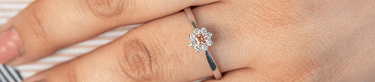 Pink diamond rings