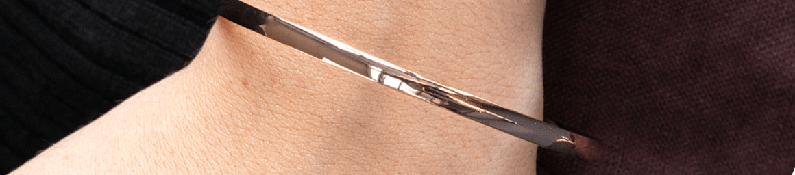 Rose gold bangles