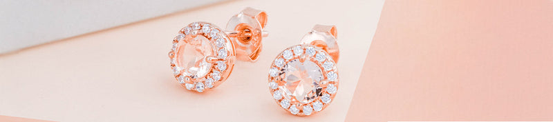 Rose gold earrings