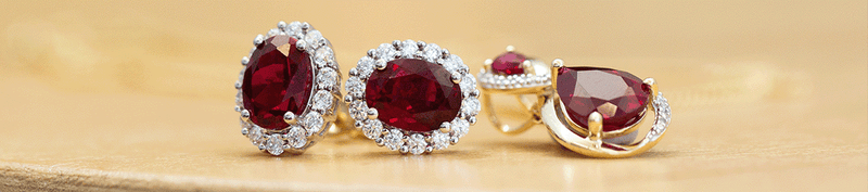 ruby earrings