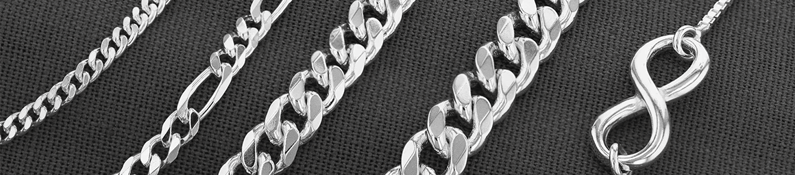 Mens solid silver chains deals