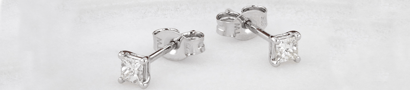 White Gold Earrings