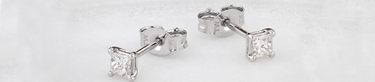 White Gold Earrings