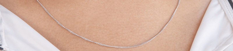 White Gold Silver Filled Necklaces