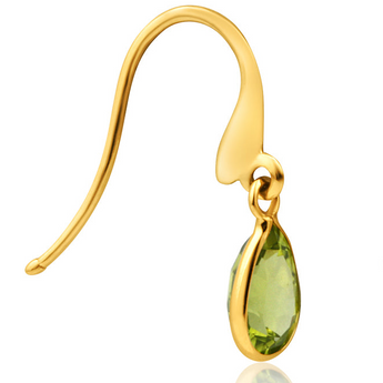 NATURAL PERIDOT PEAR  half BZL DREA 9Y