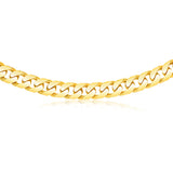 9ct Yellow SOLID Gold Heavy Curb 55cm Chain 450 Gauge