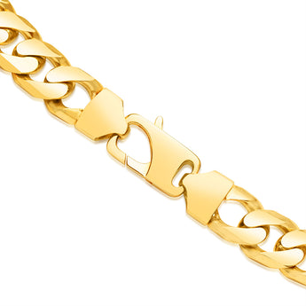 9ct Yellow SOLID Gold Heavy Curb 55cm Chain 450 Gauge