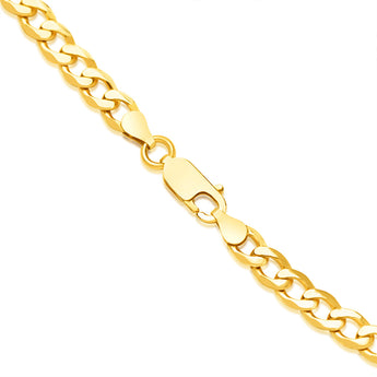 9ct Yellow Solid Gold Curb Chain 50cm in 150 Gauge
