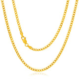 9ct Yellow Solid Gold 50cm  Curb Chain 80 Gauge