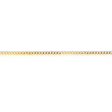 9ct Yellow Solid Gold Curb Chain 80 gauge in 55cm