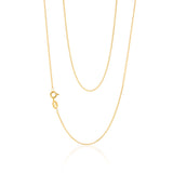 9ct Yellow Solid Gold Curb Chain 50cm 30 Gauge