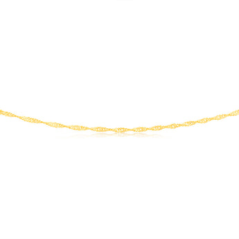 9ct Yellow Solid Gold Singapore 50cm Chain 30 Gauge