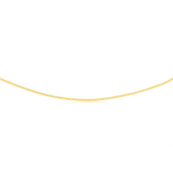9ct Yellow Solid Gold 50cm 60 Gauge Curb Chain