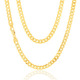 9ct Yellow Gold 55cm 170 Gauge Curb Chain