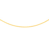 9ct Yellow Gold Wheat Diamond Cut 50 Gauge 50cm Chain