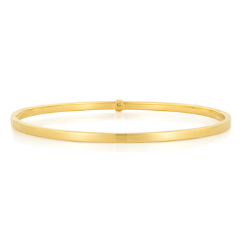 9ct Yellow Gold 65mm Bangle