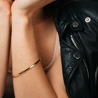 9ct Yellow Gold 65mm Bangle