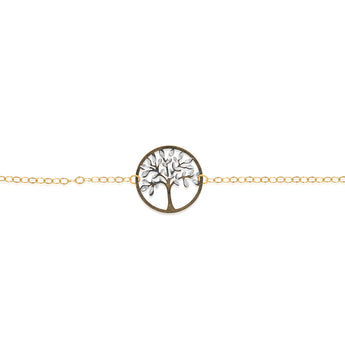 9ct Dicut 19cm Tree Of Life Bracelet