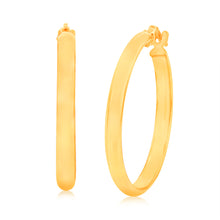 Load image into Gallery viewer, 9ct Yellow Gold 20mm Plain Hoop Earrings