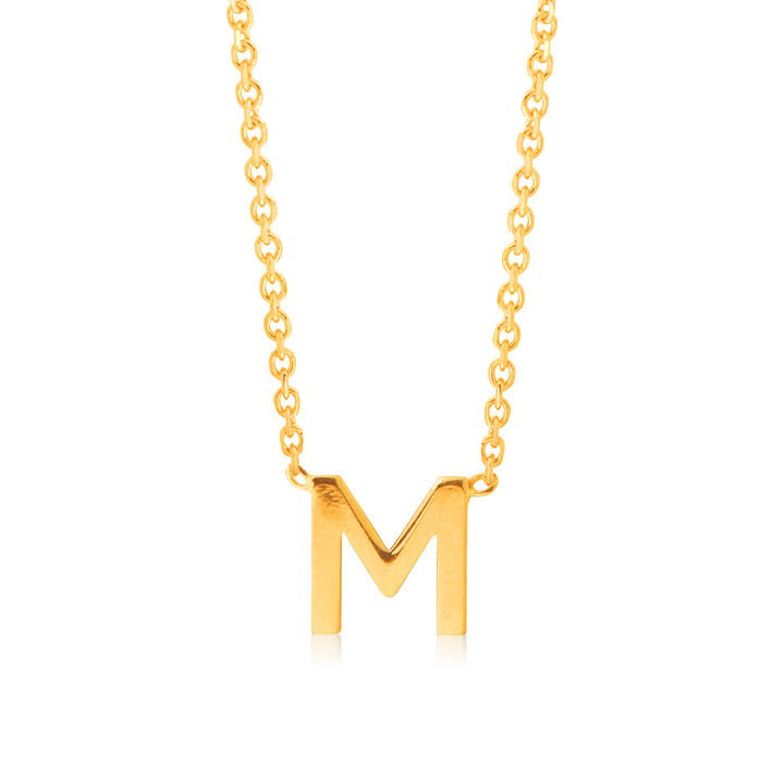 9ct Yellow Gold Initial 